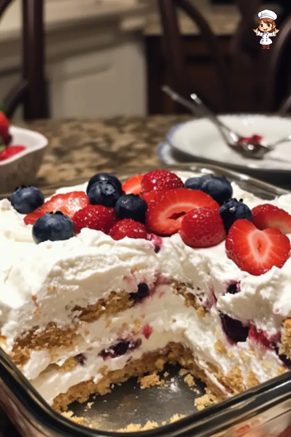 Easy Berry Icebox Cake – No-Bake Summer Dessert with Fresh Berries