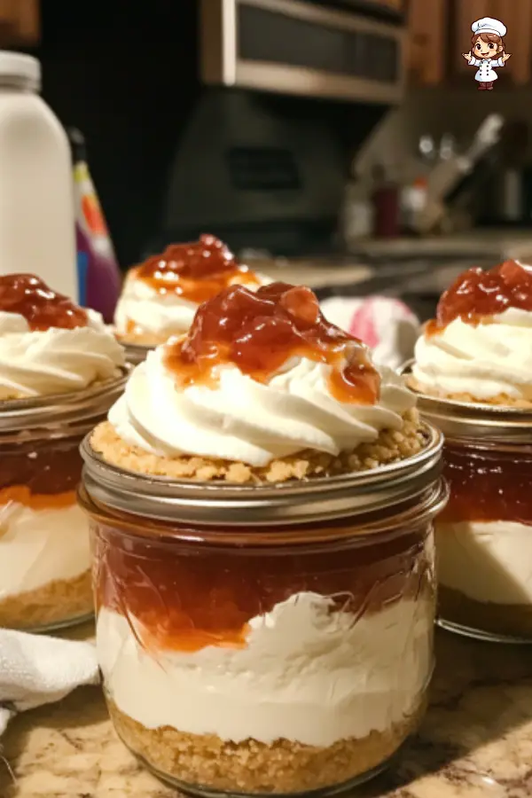 Easy No Bake Cheesecake Jars – Creamy, Delicious & Perfect for Parties