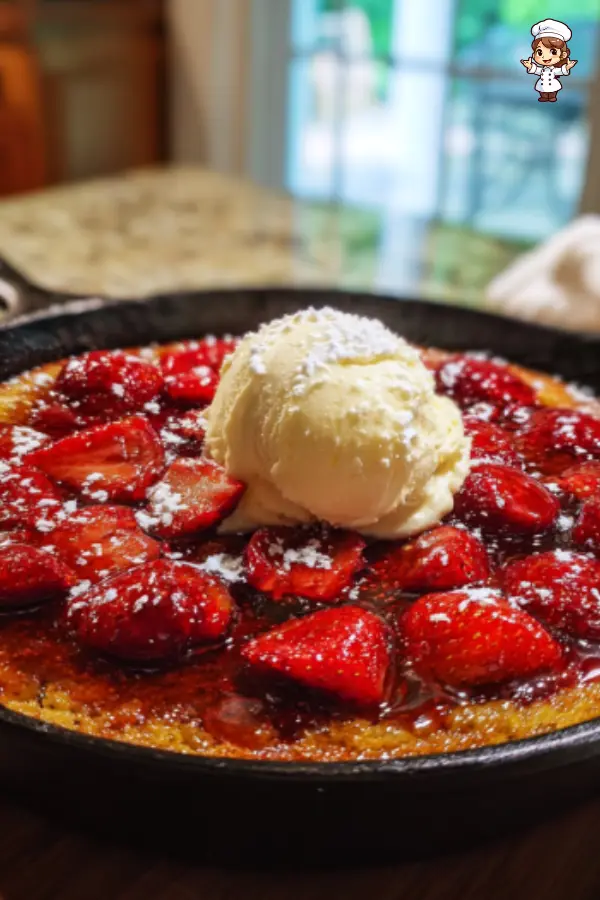 Easy Strawberry Skillet Cake – A Moist & Flavorful Summer Dessert