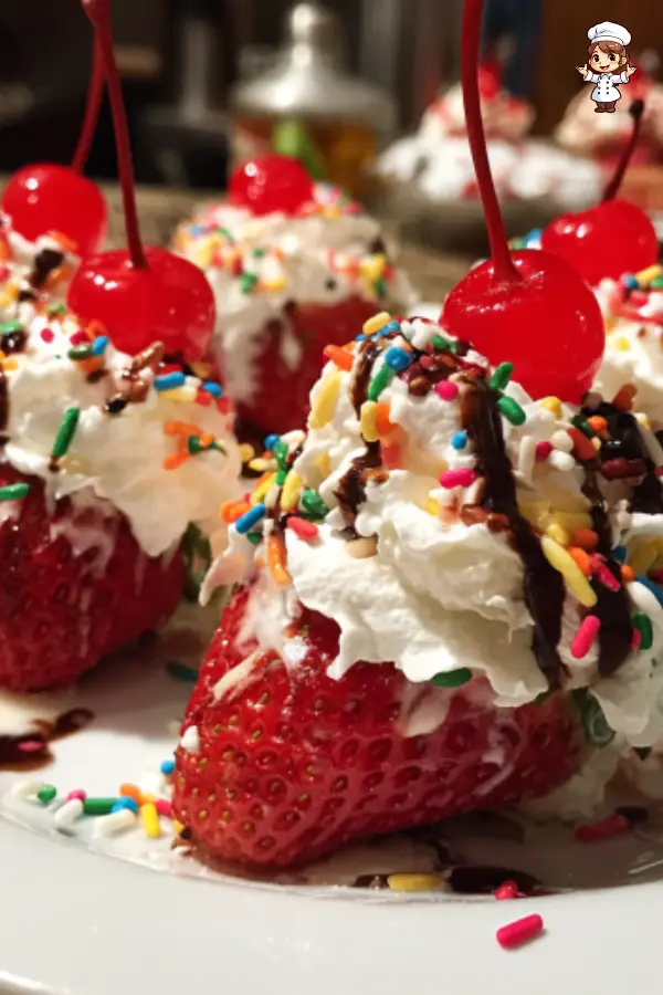 Easy Stuffed Strawberries with Whipped Cream and Chocolate
