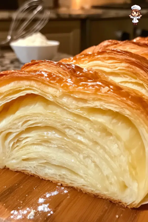 Flaky and Buttery Croissant Bread Loaf – A Perfect Homemade Treat