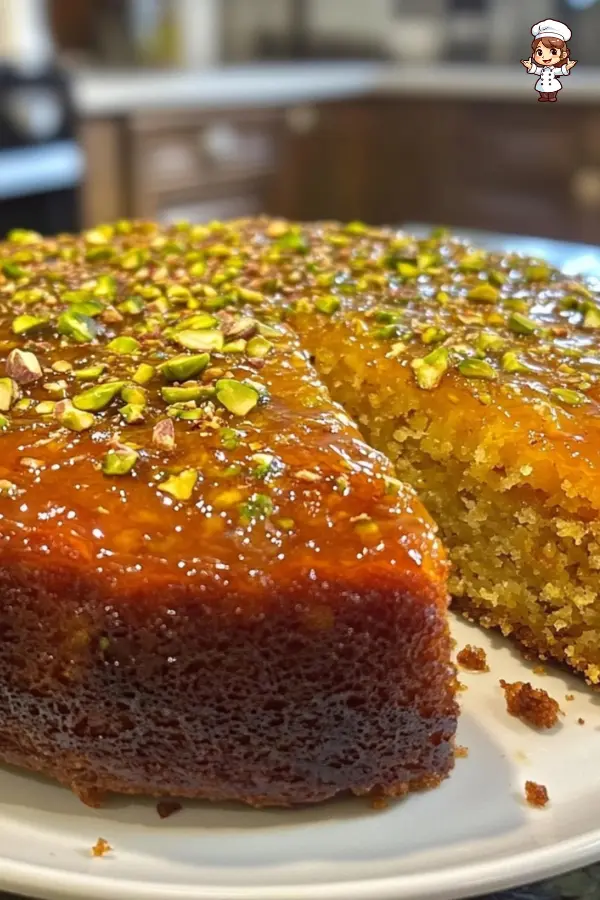 Fragrant Pistachio & Almond Cake with Orange Zest – Moist, Nutty & Citrus-Infused Delight