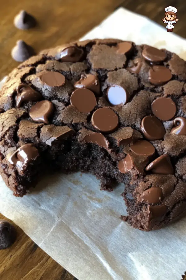 Giant Double Chocolate Cookie  Soft & Chewy Chocolate Treat