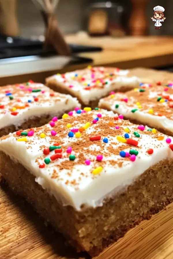 Gingerbread Cookie Bars with Cream Cheese Frosting