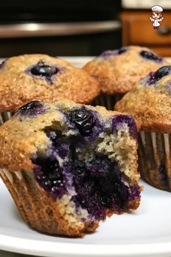 Healthy Blueberry Banana Muffins – Moist, Naturally Sweet & Easy