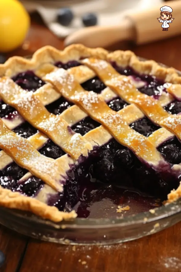 Homemade Blueberry Pie – Classic, Juicy, and Perfectly Flaky Every Time