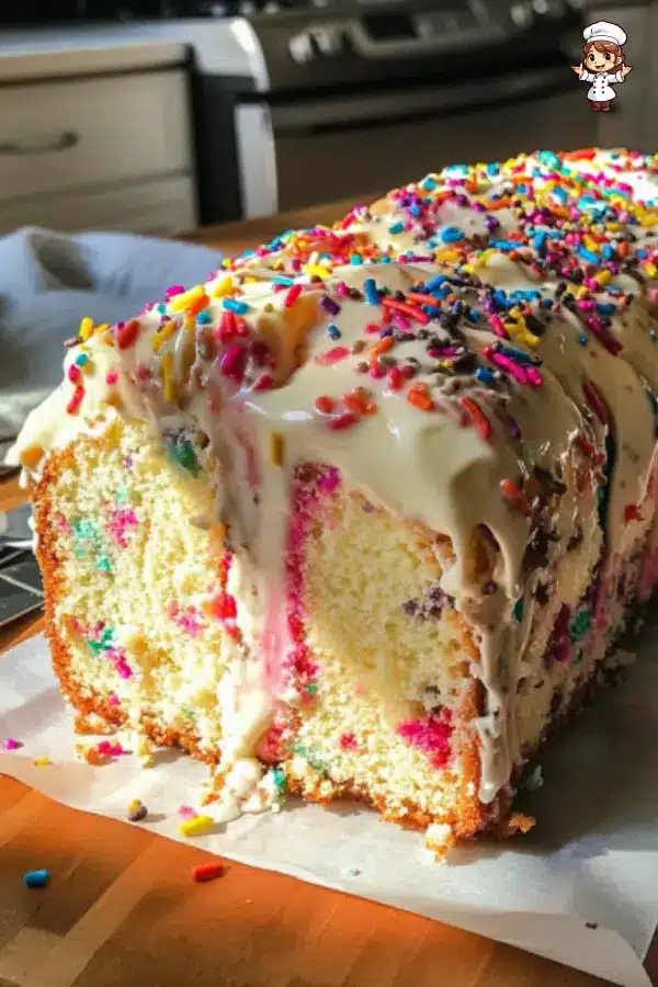 Ice Cream Loaf Cake Recipe – Easy Layered Dessert with Cake, Ice Cream & Ganache