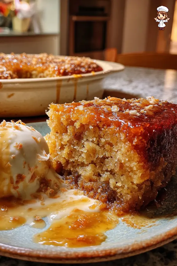 Moist Coconut Sticky Pudding Cake – A Tropical Dessert Favorite