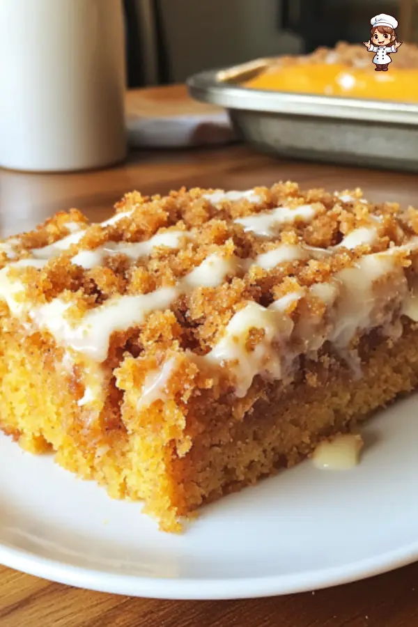 Moist & Cozy Pumpkin Crumb Coffee Cake – Perfect Fall Dessert Recipe