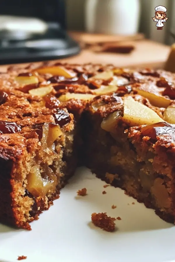 Moist Date and Pear Cake Recipe with Warm Cinnamon & Nutmeg — Easy & Delicious!