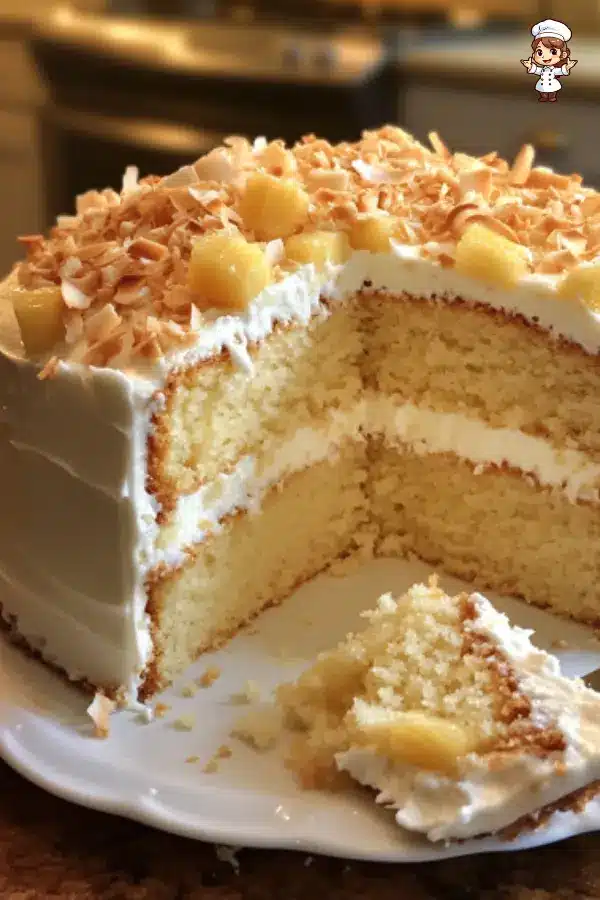 Moist Pineapple Coconut Cake Recipe – Tropical Dessert Favorite