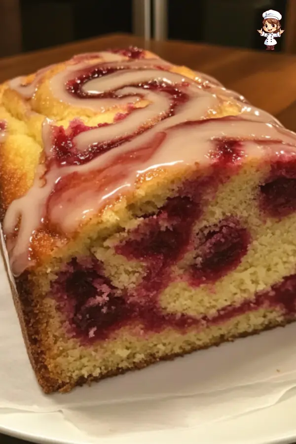 Moist Raspberry Swirl Pound Cake Recipe – Easy & Delicious Raspberry Jam Marble Cake