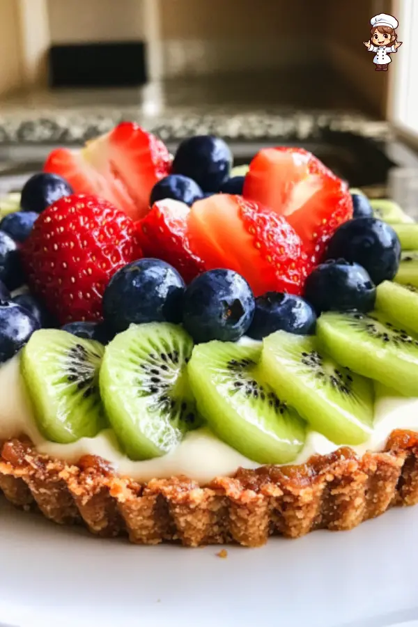 No-Bake Greek Yogurt Fruit Tart – Fresh, Healthy & Easy Dessert