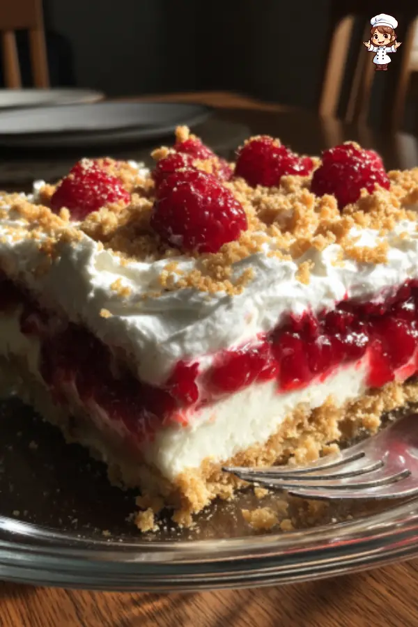 No-Bake Raspberry Cheesecake Lasagna – Easy & Creamy Layered Dessert