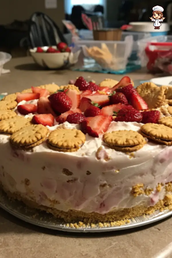 No-Bake Strawberry Ritz Cake – Easy Summer Dessert with Creamy Layers