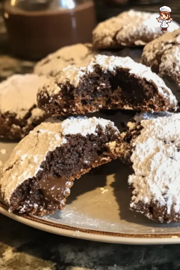 Nutella Crinkle Cookies Recipe – Soft, Gooey & Chocolatey Treats