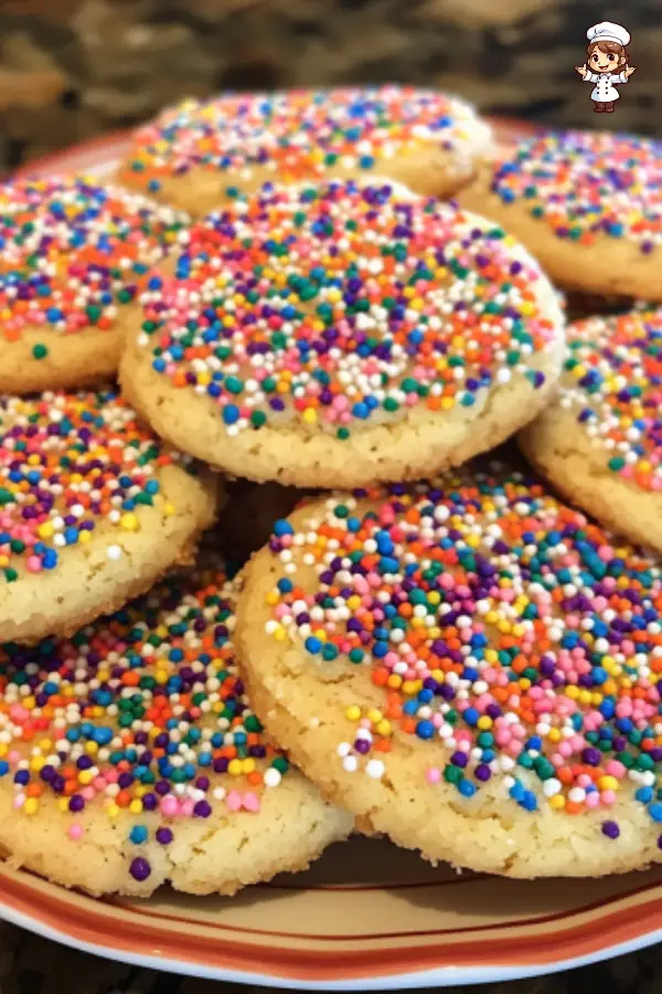 Soft & Colorful Drop Style Sprinkle Sugar Cookies Recipe — Easy & Fun to Bake!
