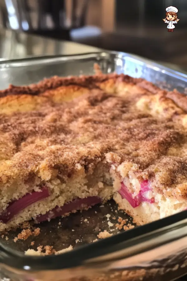 Sour Cream Rhubarb Coffee Cake – Moist, Tangy & Easy Spring Dessert