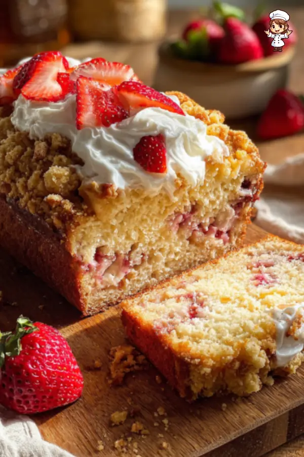 Strawberry Shortcake Banana Bread – Moist, Fruity, and Perfect for Summer