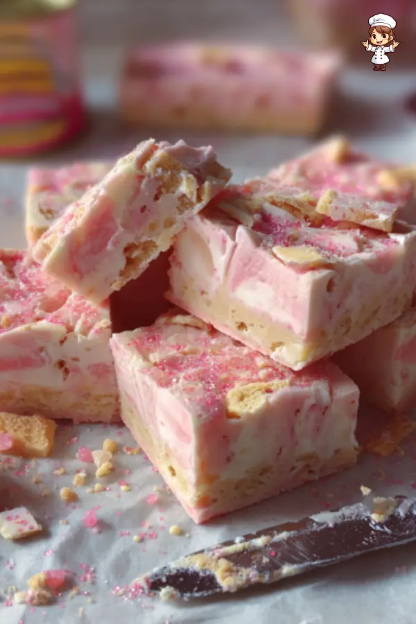 Strawberry Shortcake Fudge – Easy No-Bake Dessert Recipe