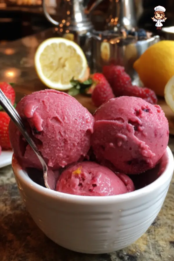 Strawberry and Raspberry Sorbet – Refreshing Homemade Summer Dessert