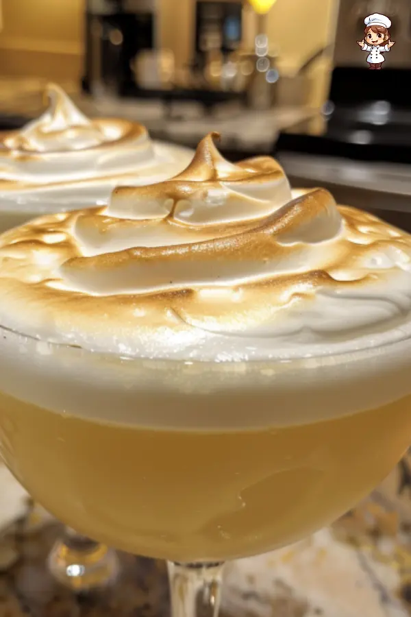 Swiss Meringue Cocktails – Elegant Vodka Citrus Drink with Toasted Meringue