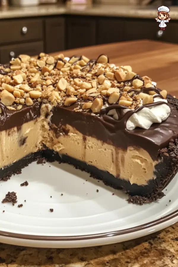 Unbelievable Peanut Butter Pie Recipe – Creamy Chocolate & Oreo Crust Dessert