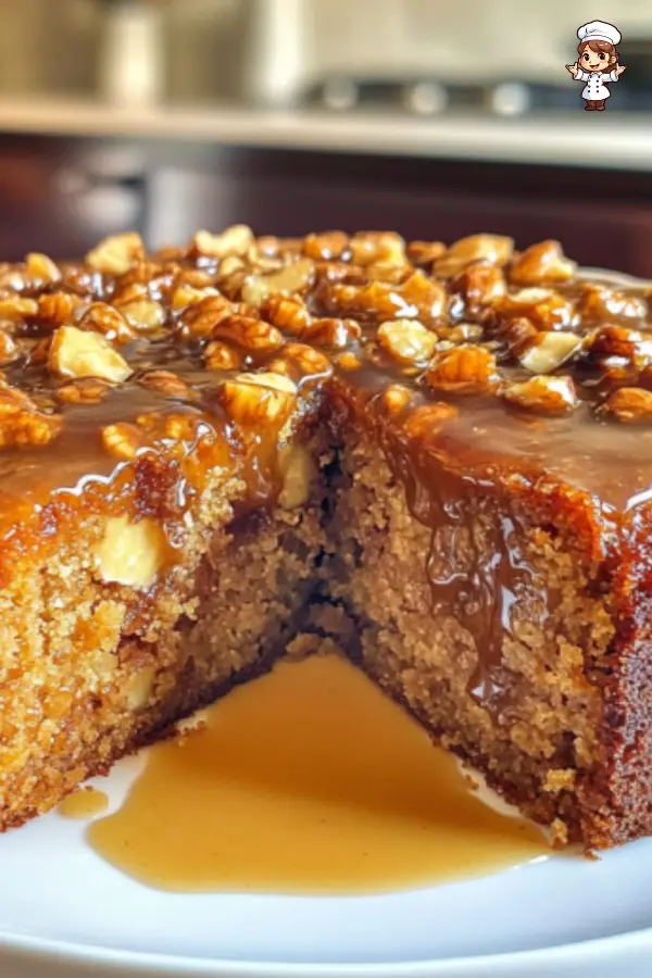 Walnut Cinnamon Cake (Gluten-Free) – Moist, Naturally Sweet, and Easy to Make