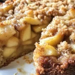 Delicious Apple Streusel Coffee Cake with crispy streusel topping