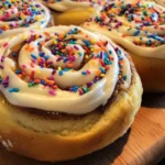 Birthday Cake Cinnamon Rolls – Soft, Festive & Fun Sweet Rolls