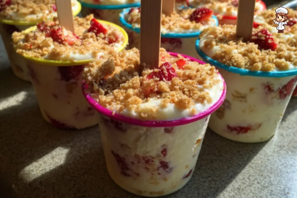 Delicious cheesecake pops on a platter, great for desserts and snacks