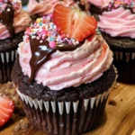 Chocolate Covered Strawberry Cupcakes Recipe