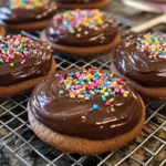 Chocolate frosted Chocolate Frosted Cookies – Soft, Chewy & Loaded with Rich Chocolate Frosting.