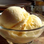 Creamy frozen custard served in a bowl with toppings