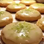 Delicious glazed coconut lime cookies with a tropical touch
