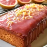 Deliciously moist Grapefruit Greek Yogurt Cake with a citrusy flavor.