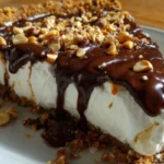 Delicious Ice Cream Cone Pie topped with colorful sprinkles and whipped cream