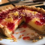 Delicious Lemon Strawberry Tart with fresh strawberries and lemon zest