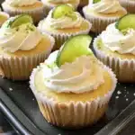 Delicious mini margarita cheesecakes topped with lime and tequila flavor
