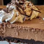 Decadent Mocha Chocolate Pudding Pie Recipe with Oreo Crust & Espresso Whipped Cream