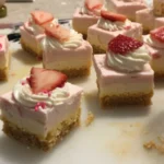 Delicious Moscato Cheesecake Bites topped with fresh fruit