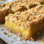 Oatmeal Lemon Crumble Bars – Easy, Zesty & Chewy Dessert Recipe