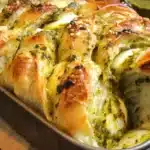 Delicious pesto pull-apart bread, perfect for appetizers and gatherings.