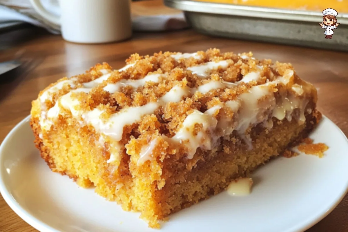 Moist & Cozy Pumpkin Crumb Coffee Cake – Perfect Fall Dessert Recipe