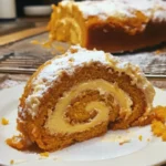 Easy Pumpkin Roll Recipe with Cream Cheese Filling