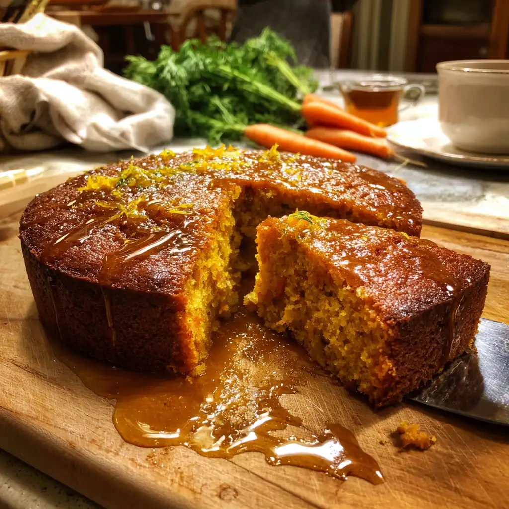 Carrot Orange Cake with Ginger Syrup is a must-try!