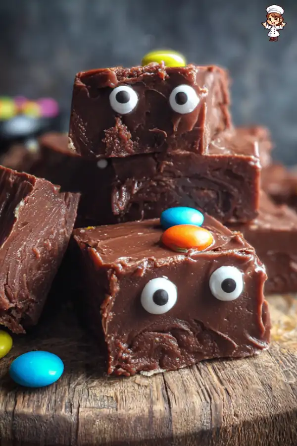 Cauldron Fudge with Candy Eyes Recipe A Spooky Delight!