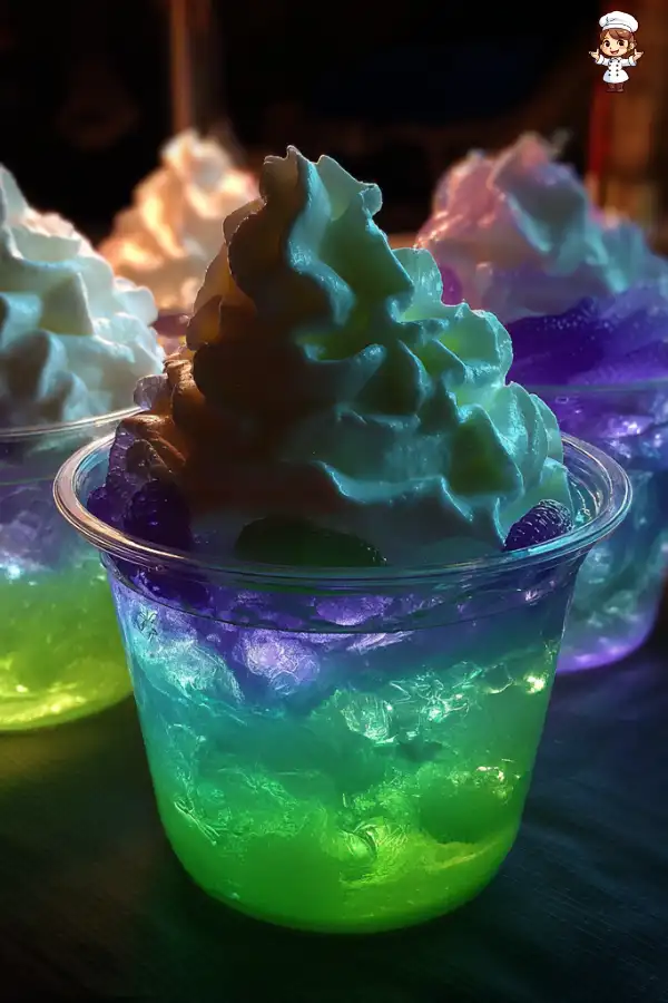 Eerie Glow Jello Cups will amaze your Halloween guests!