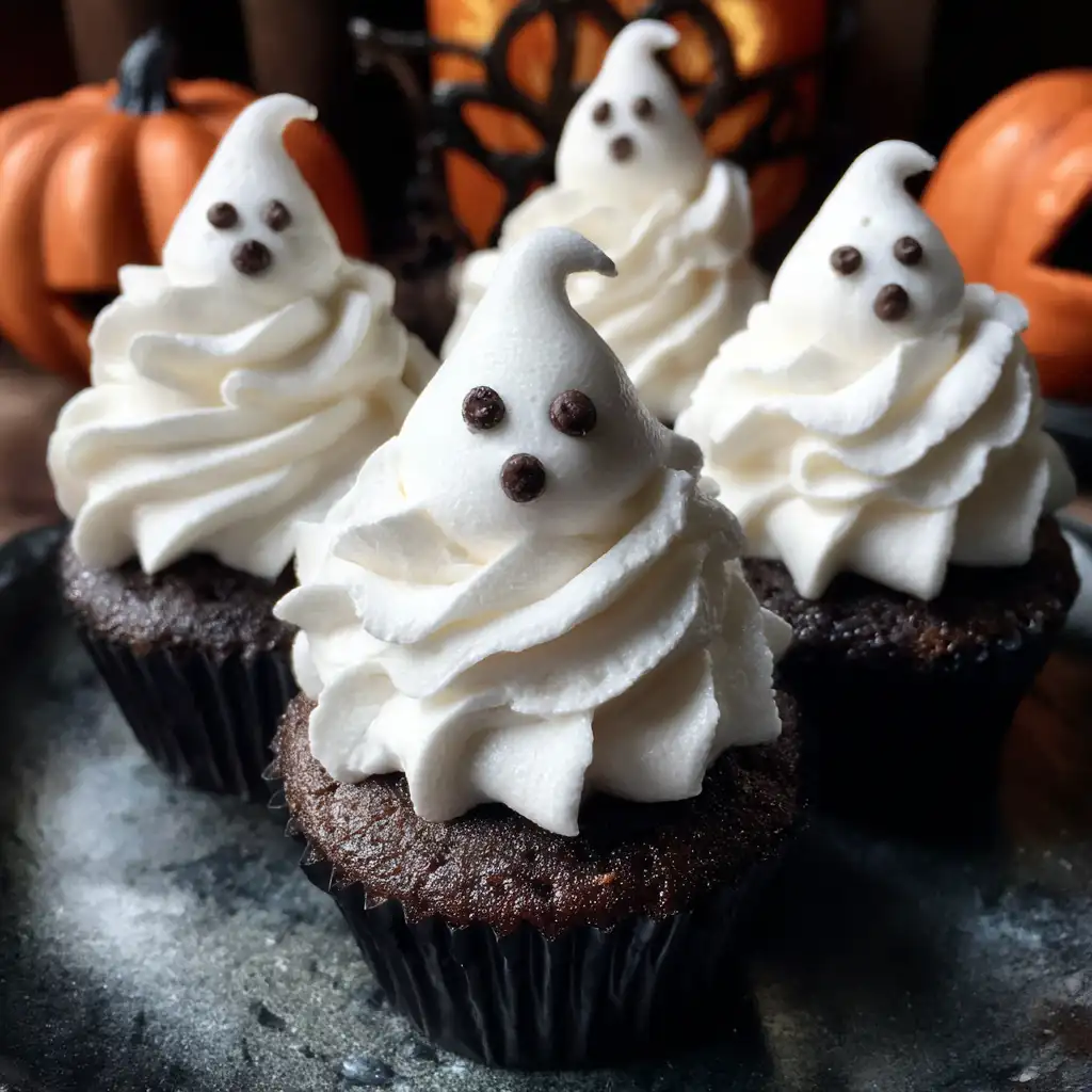 Ghoulish Ghost Cupcakes Recipe Bake Spooky Delights Today!