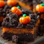 Graveyard Dirt Candy Pumpkin Bars are a must-try treat!